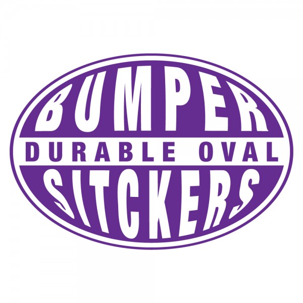 Durable Oval Bumper Stickers