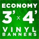 3' x 4'  Vinyl Banner