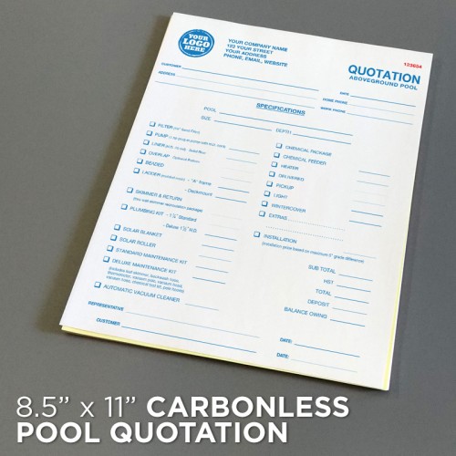 Pool Quote Example.pdf Pool Quotation Forms in Toronto