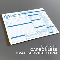 HVAC Service Order Invoice Form Landscape HVAC Service Order Invoice Form Landscape