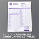 Landscaping Estimate Forms Landscaping Estimate Forms