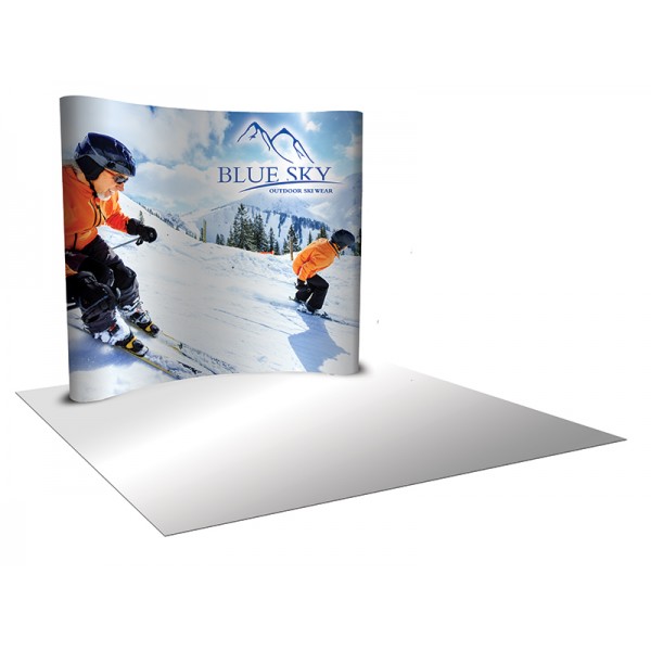 8'W x 8'H Curved Pop Up Trade Show Display