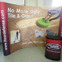 10ft Curved Pop Up Display w/ Case