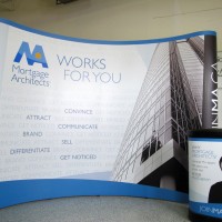 10ft Curved Pop Up Display w/ Case
