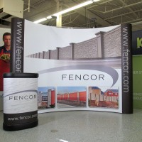 10ft Curved Pop Up Display w/ Case