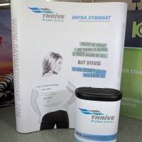 5ft Curved Pop Up Display w/Case