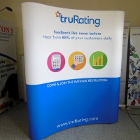 6ft Curved Pop Up Display