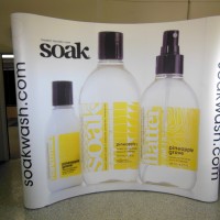 8ft Curved Pop Up Display