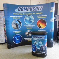 8ft Curved Pop Up Display w/Case