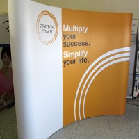 8ft Curved Pop Up Display