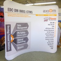 8ft Curved Pillowcase Fabric Display