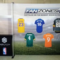 10ft Straight Tension Fabric Display w/counter