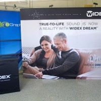 10ft Straight Tension Fabric Display w/counter