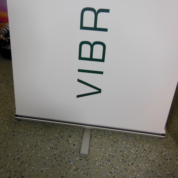 Pacific Retractable Banner Stand 35.5" in  Silver