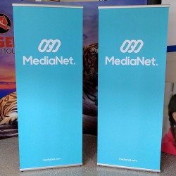 Lightning Banner Stand  31"W x 77"H Lightning Banner Stand  31"W x 77"H