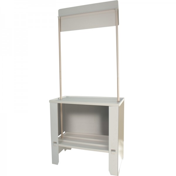 Campaign Promotional Counter with Internal Shelf Counter