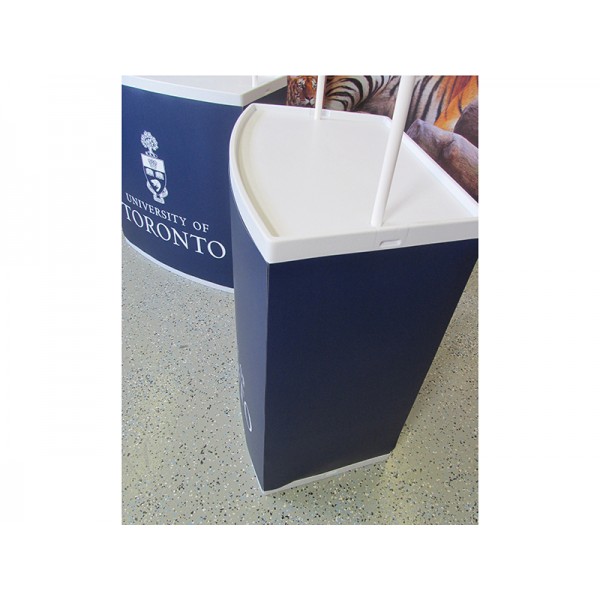 Campaign Promotional Counter with Internal Shelf Counter