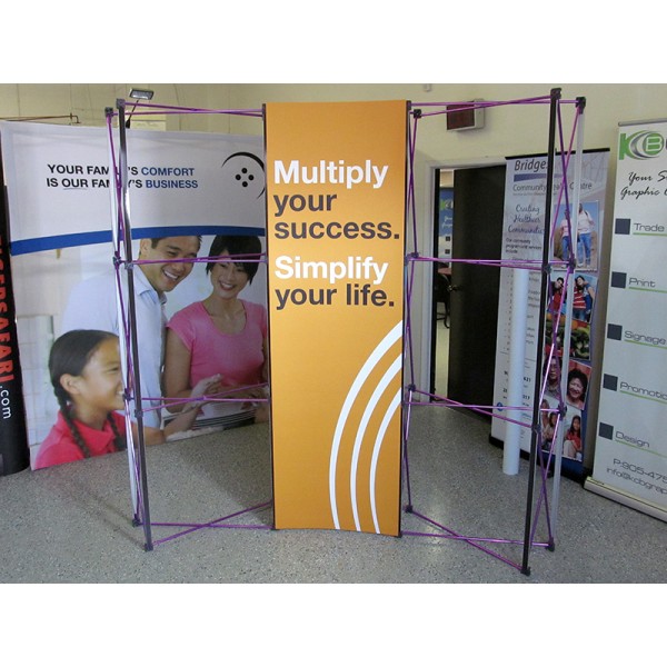 6'W x 5'H Straight Pop Up Trade Show Display 6'W x 5'H Straight Pop Up Trade Show Display