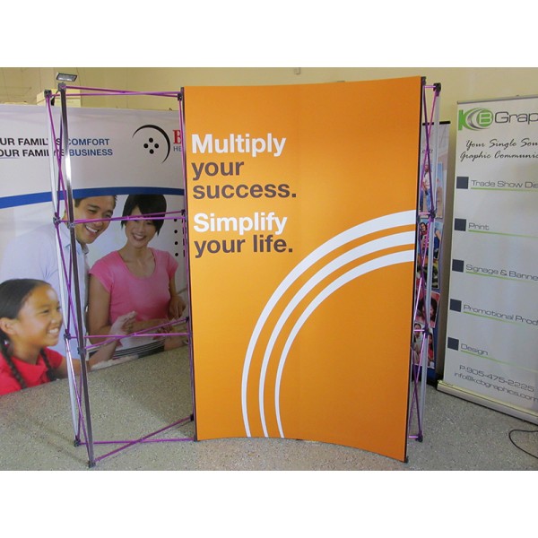 6'W x 5'H Straight Pop Up Trade Show Display