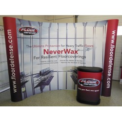 10' wide x 8' high Curved Pop Up Trade Show Display 10' wide x 8' high Curved Pop Up Trade Show Display