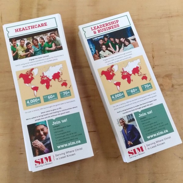 8.5 x 3.5 Double Sided Full Colour Postcards