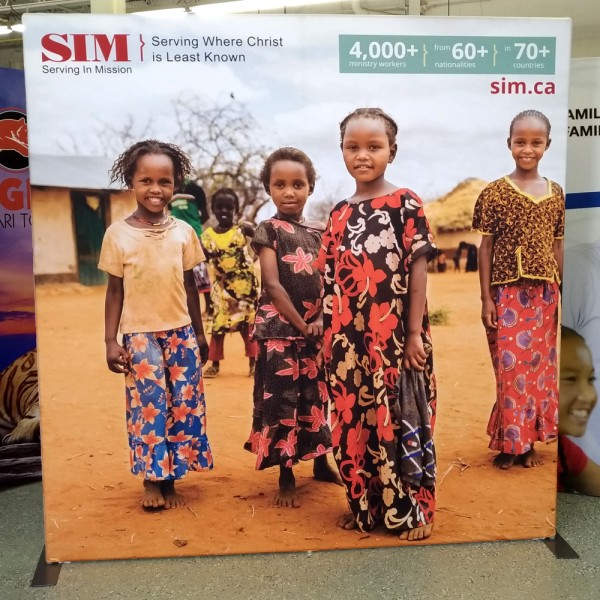 8FT Straight Fabric Trade Show Display 8FT Straight Fabric Trade Show Display