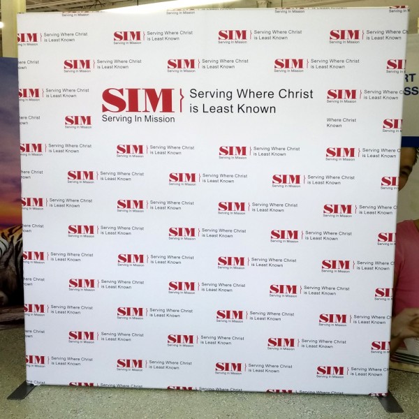 8FT Straight Fabric Trade Show Display