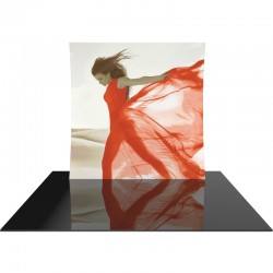 8FT Vertically Curved Fabric Trade Show Display 8FT Vertically Curved Fabric Trade Show Display