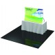 Table Top Fabric Trade Show Display with Rear Leg Table Top Fabric Trade Show Display with Rear Leg
