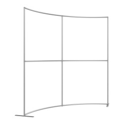 8FT Horizontally Curved Fabric Trade Show Display 8FT Horizontally Curved Fabric Trade Show Display