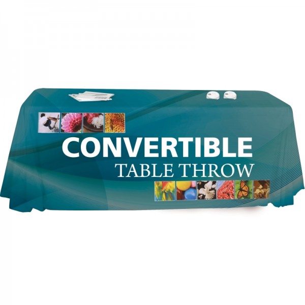 Convertible 6ft or 8ft Economy Trade Show Tablecloth