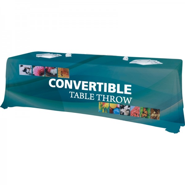 Convertible 6ft or 8ft Economy Trade Show Tablecloth