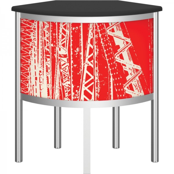 Vector Compact Curved Trade Show Counter 6