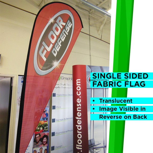 Medium Curved Flag with Cross Base and Water Ring Medium Curved Flag with Cross Base and Water Ring