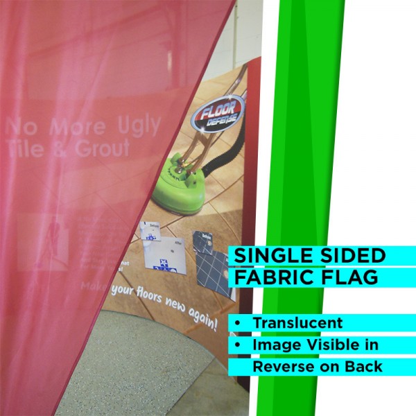 Medium Straight Flag with Cross Base and Water Ring Medium Straight Flag with Cross Base and Water Ring