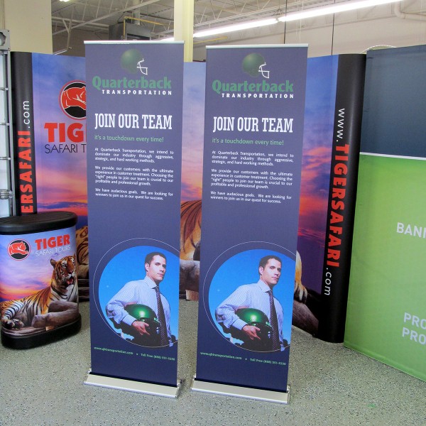 Blade Lite 23.5"w x 83.25"h Retractable Banner Stand