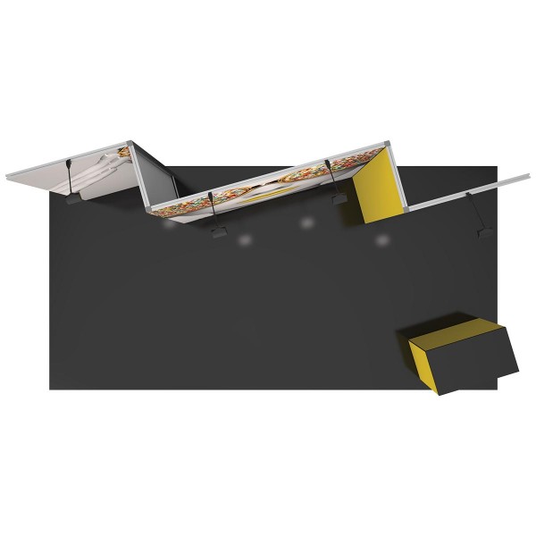 20ft Vector Trade Show Display Kit 08 with Counter 20ft Vector Trade Show Display Kit 08 with Counter