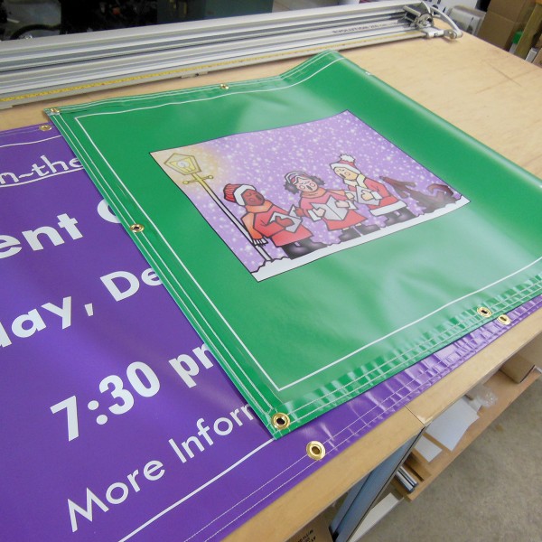 2' x 4'  Double Sided Vinyl Banner