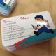 2" x 3.5" Spot UV Business Cards on matte card stock with round corners and spot uv on the front only