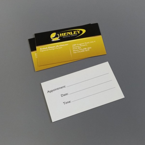 2" x 3.5" Silk Laminated Business Cards