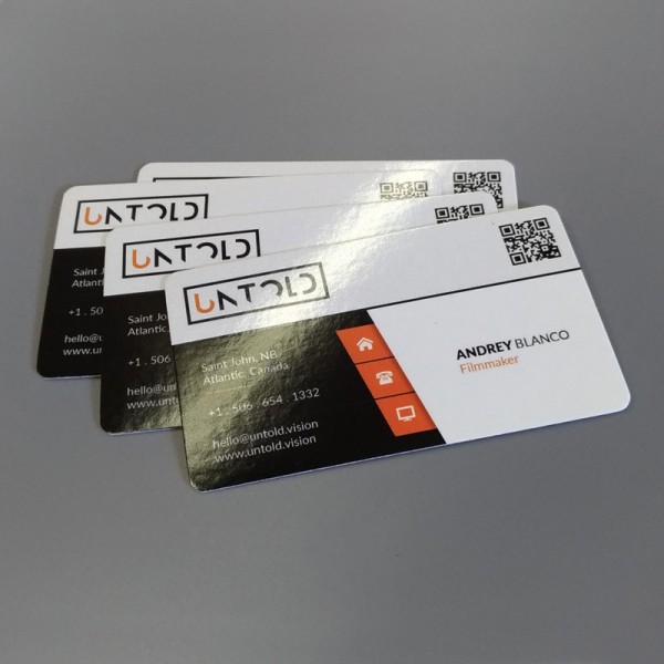 2" x 3.5" Round Corner Business Cards Full UV on one side