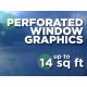 See Through Window Graphics - up to 14 square feet See Through Window Graphics - up to 14 square feet