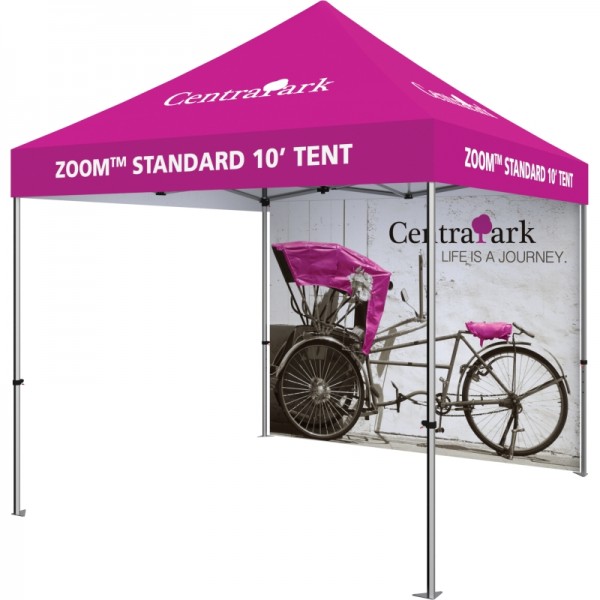 10 x 10 Custom Pop Up Event Tent with backwall