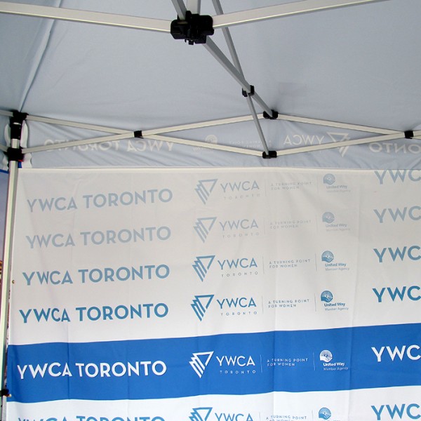 10 x 10 Custom Pop Up Event Tent with full colour backwall and sides 10 x 10 Custom Pop Up Event Tent with full colour backwall and sides