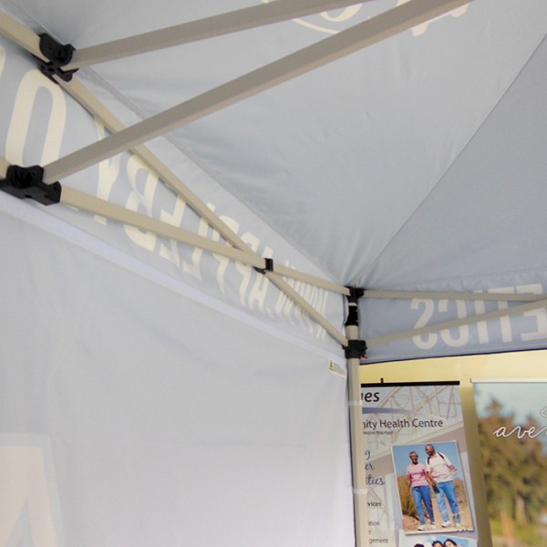 10 x 10 Custom Pop Up Event Tent with full colour backwall and sides 10 x 10 Custom Pop Up Event Tent with full colour backwall and sides