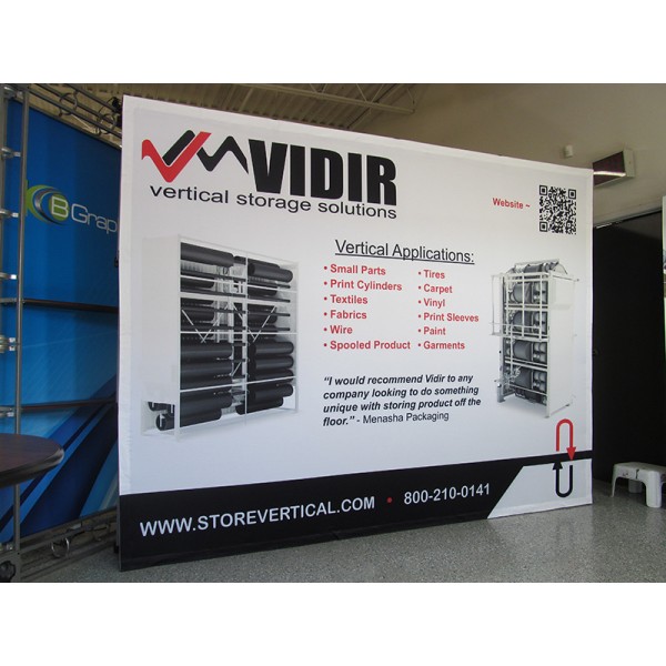 Hopup 12FT Wide Straight Fabric Trade Show Display Hopup 12FT Wide Straight Fabric Trade Show Display
