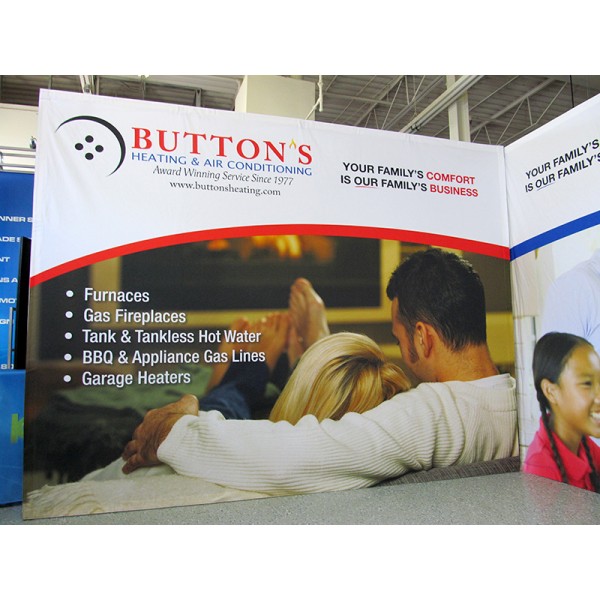 Hopup 12FT Wide Straight Fabric Trade Show Display Hopup 12FT Wide Straight Fabric Trade Show Display