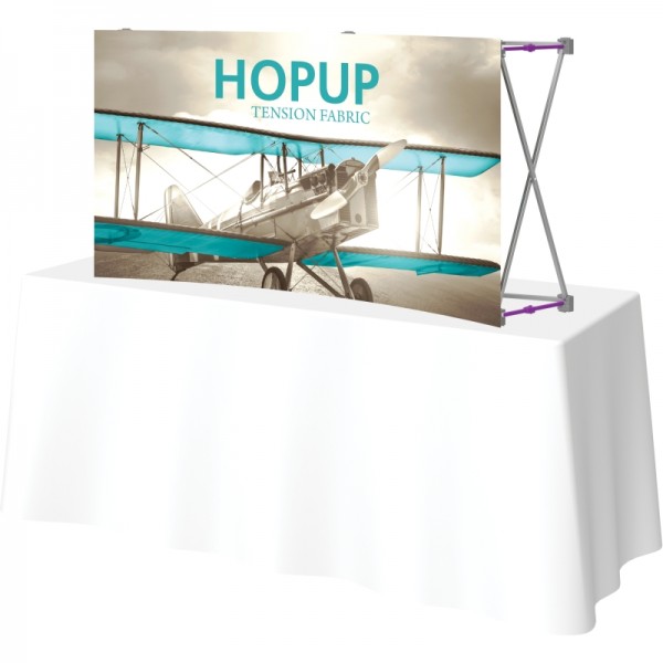 Hopup 5FT Wide Curved Tabletop Trade Show Display Hopup 5FT Wide Curved Tabletop Trade Show Display