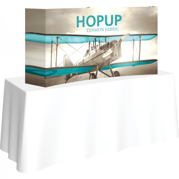 Hopup 5FT Wide Curved Tabletop Trade Show Display Hopup 5FT Wide Curved Tabletop Trade Show Display