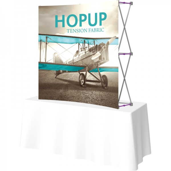 Hopup 5FTx5FT Curved Tabletop Trade Show Display Hopup 5FTx5FT Curved Tabletop Trade Show Display
